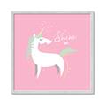 Picture of Shine On Unicorn Pink _GroupedProduct_Square_Mini_ _GroupedProduct_Square_Framed_Matted_