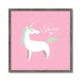 Picture of Shine On Unicorn Pink _GroupedProduct_Square_Mini_ _GroupedProduct_Square_Framed_Matted_