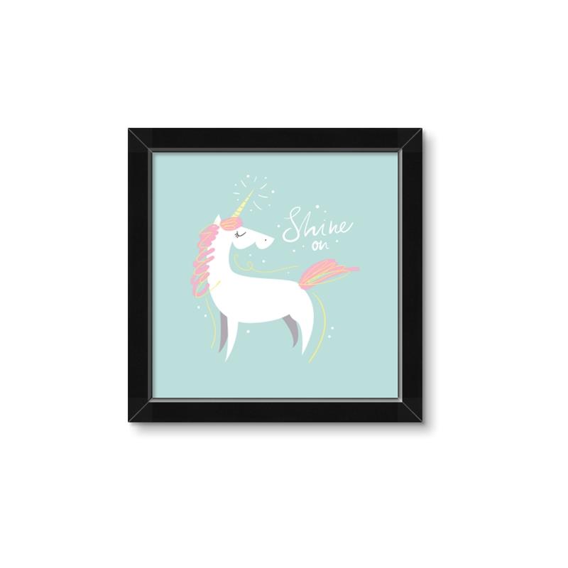 Picture of Shine On Unicorn Blue _GroupedProduct_Square_Mini_ _GroupedProduct_Square_Framed_Matted_