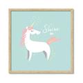 Picture of Shine On Unicorn Blue _GroupedProduct_Square_Mini_ _GroupedProduct_Square_Framed_Matted_
