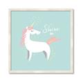 Picture of Shine On Unicorn Blue _GroupedProduct_Square_Mini_ _GroupedProduct_Square_Framed_Matted_