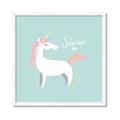 Picture of Shine On Unicorn Blue _GroupedProduct_Square_Mini_ _GroupedProduct_Square_Framed_Matted_