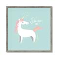 Picture of Shine On Unicorn Blue _GroupedProduct_Square_Mini_ _GroupedProduct_Square_Framed_Matted_