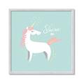 Picture of Shine On Unicorn Blue _GroupedProduct_Square_Mini_ _GroupedProduct_Square_Framed_Matted_