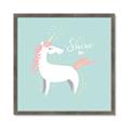 Picture of Shine On Unicorn Blue _GroupedProduct_Square_Mini_ _GroupedProduct_Square_Framed_Matted_
