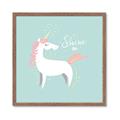 Picture of Shine On Unicorn Blue _GroupedProduct_Square_Mini_ _GroupedProduct_Square_Framed_Matted_