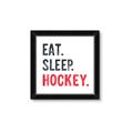 Picture of Eat Sleep Hockey _GroupedProduct_Square_Mini_ _GroupedProduct_Square_Framed_Matted_