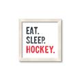 Picture of Eat Sleep Hockey _GroupedProduct_Square_Mini_ _GroupedProduct_Square_Framed_Matted_