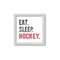 Picture of Eat Sleep Hockey _GroupedProduct_Square_Mini_ _GroupedProduct_Square_Framed_Matted_