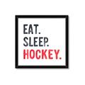 Picture of Eat Sleep Hockey _GroupedProduct_Square_Mini_ _GroupedProduct_Square_Framed_Matted_