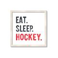 Picture of Eat Sleep Hockey _GroupedProduct_Square_Mini_ _GroupedProduct_Square_Framed_Matted_