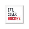Picture of Eat Sleep Hockey _GroupedProduct_Square_Mini_ _GroupedProduct_Square_Framed_Matted_