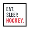 Picture of Eat Sleep Hockey _GroupedProduct_Square_Mini_ _GroupedProduct_Square_Framed_Matted_