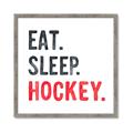 Picture of Eat Sleep Hockey _GroupedProduct_Square_Mini_ _GroupedProduct_Square_Framed_Matted_