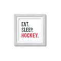 Picture of Eat Sleep Hockey _GroupedProduct_Square_Mini_ _GroupedProduct_Square_Framed_Matted_