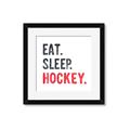 Picture of Eat Sleep Hockey _GroupedProduct_Square_Mini_ _GroupedProduct_Square_Framed_Matted_