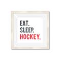 Picture of Eat Sleep Hockey _GroupedProduct_Square_Mini_ _GroupedProduct_Square_Framed_Matted_