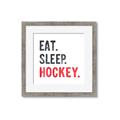 Picture of Eat Sleep Hockey _GroupedProduct_Square_Mini_ _GroupedProduct_Square_Framed_Matted_