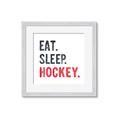 Picture of Eat Sleep Hockey _GroupedProduct_Square_Mini_ _GroupedProduct_Square_Framed_Matted_