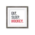 Picture of Eat Sleep Hockey _GroupedProduct_Square_Mini_ _GroupedProduct_Square_Framed_Matted_