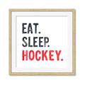 Picture of Eat Sleep Hockey _GroupedProduct_Square_Mini_ _GroupedProduct_Square_Framed_Matted_