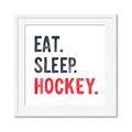 Picture of Eat Sleep Hockey _GroupedProduct_Square_Mini_ _GroupedProduct_Square_Framed_Matted_