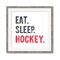 Picture of Eat Sleep Hockey _GroupedProduct_Square_Mini_ _GroupedProduct_Square_Framed_Matted_