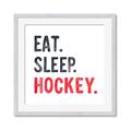 Picture of Eat Sleep Hockey _GroupedProduct_Square_Mini_ _GroupedProduct_Square_Framed_Matted_