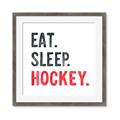 Picture of Eat Sleep Hockey _GroupedProduct_Square_Mini_ _GroupedProduct_Square_Framed_Matted_
