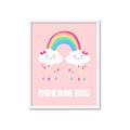 Picture of Dream Big Rainbow _GroupedProduct_Rectangle_Portrait_Mini_ _GroupedProduct_Rectangle_Portrait_Framed_Matted_