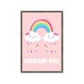 Picture of Dream Big Rainbow _GroupedProduct_Rectangle_Portrait_Mini_ _GroupedProduct_Rectangle_Portrait_Framed_Matted_