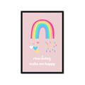 Picture of Happy Rainbows _GroupedProduct_Rectangle_Portrait_Mini_ _GroupedProduct_Rectangle_Portrait_Framed_Matted_