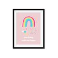 Picture of Happy Rainbows _GroupedProduct_Rectangle_Portrait_Mini_ _GroupedProduct_Rectangle_Portrait_Framed_Matted_