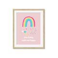 Picture of Happy Rainbows _GroupedProduct_Rectangle_Portrait_Mini_ _GroupedProduct_Rectangle_Portrait_Framed_Matted_