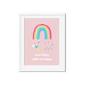 Picture of Happy Rainbows _GroupedProduct_Rectangle_Portrait_Mini_ _GroupedProduct_Rectangle_Portrait_Framed_Matted_