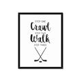 Picture of Crawl, Walk, Hockey _GroupedProduct_Rectangle_Portrait_Mini_ _GroupedProduct_Rectangle_Portrait_Framed_Matted_