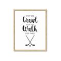 Picture of Crawl, Walk, Hockey _GroupedProduct_Rectangle_Portrait_Mini_ _GroupedProduct_Rectangle_Portrait_Framed_Matted_