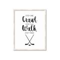 Picture of Crawl, Walk, Hockey _GroupedProduct_Rectangle_Portrait_Mini_ _GroupedProduct_Rectangle_Portrait_Framed_Matted_