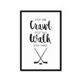 Picture of Crawl, Walk, Hockey _GroupedProduct_Rectangle_Portrait_Mini_ _GroupedProduct_Rectangle_Portrait_Framed_Matted_