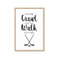 Picture of Crawl, Walk, Hockey _GroupedProduct_Rectangle_Portrait_Mini_ _GroupedProduct_Rectangle_Portrait_Framed_Matted_