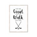 Picture of Crawl, Walk, Hockey _GroupedProduct_Rectangle_Portrait_Mini_ _GroupedProduct_Rectangle_Portrait_Framed_Matted_