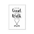 Picture of Crawl, Walk, Hockey _GroupedProduct_Rectangle_Portrait_Mini_ _GroupedProduct_Rectangle_Portrait_Framed_Matted_