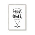 Picture of Crawl, Walk, Hockey _GroupedProduct_Rectangle_Portrait_Mini_ _GroupedProduct_Rectangle_Portrait_Framed_Matted_