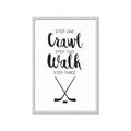 Picture of Crawl, Walk, Hockey _GroupedProduct_Rectangle_Portrait_Mini_ _GroupedProduct_Rectangle_Portrait_Framed_Matted_