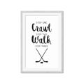 Picture of Crawl, Walk, Hockey _GroupedProduct_Rectangle_Portrait_Mini_ _GroupedProduct_Rectangle_Portrait_Framed_Matted_