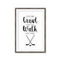 Picture of Crawl, Walk, Hockey _GroupedProduct_Rectangle_Portrait_Mini_ _GroupedProduct_Rectangle_Portrait_Framed_Matted_