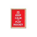 Picture of Keep Calm Play Hockey Red _GroupedProduct_Rectangle_Portrait_Mini_ _GroupedProduct_Rectangle_Portrait_Framed_Matted_