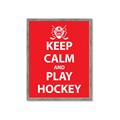 Picture of Keep Calm Play Hockey Red _GroupedProduct_Rectangle_Portrait_Mini_ _GroupedProduct_Rectangle_Portrait_Framed_Matted_