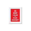 Picture of Keep Calm Play Hockey Red _GroupedProduct_Rectangle_Portrait_Mini_ _GroupedProduct_Rectangle_Portrait_Framed_Matted_