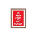 Picture of Keep Calm Play Hockey Red _GroupedProduct_Rectangle_Portrait_Mini_ _GroupedProduct_Rectangle_Portrait_Framed_Matted_